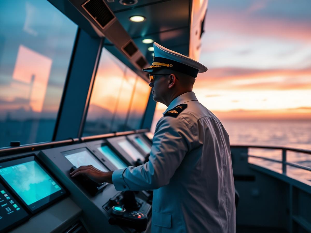 Bridge officer on watch